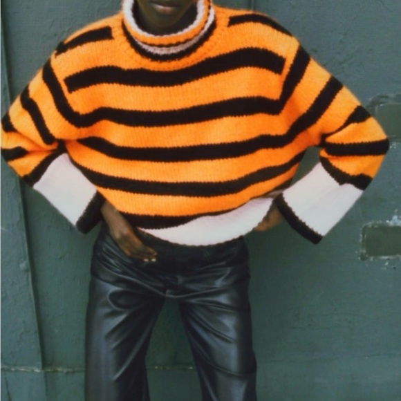 ZARA High Neck Wool Knit Sweater Size S - Picture 5 of 11